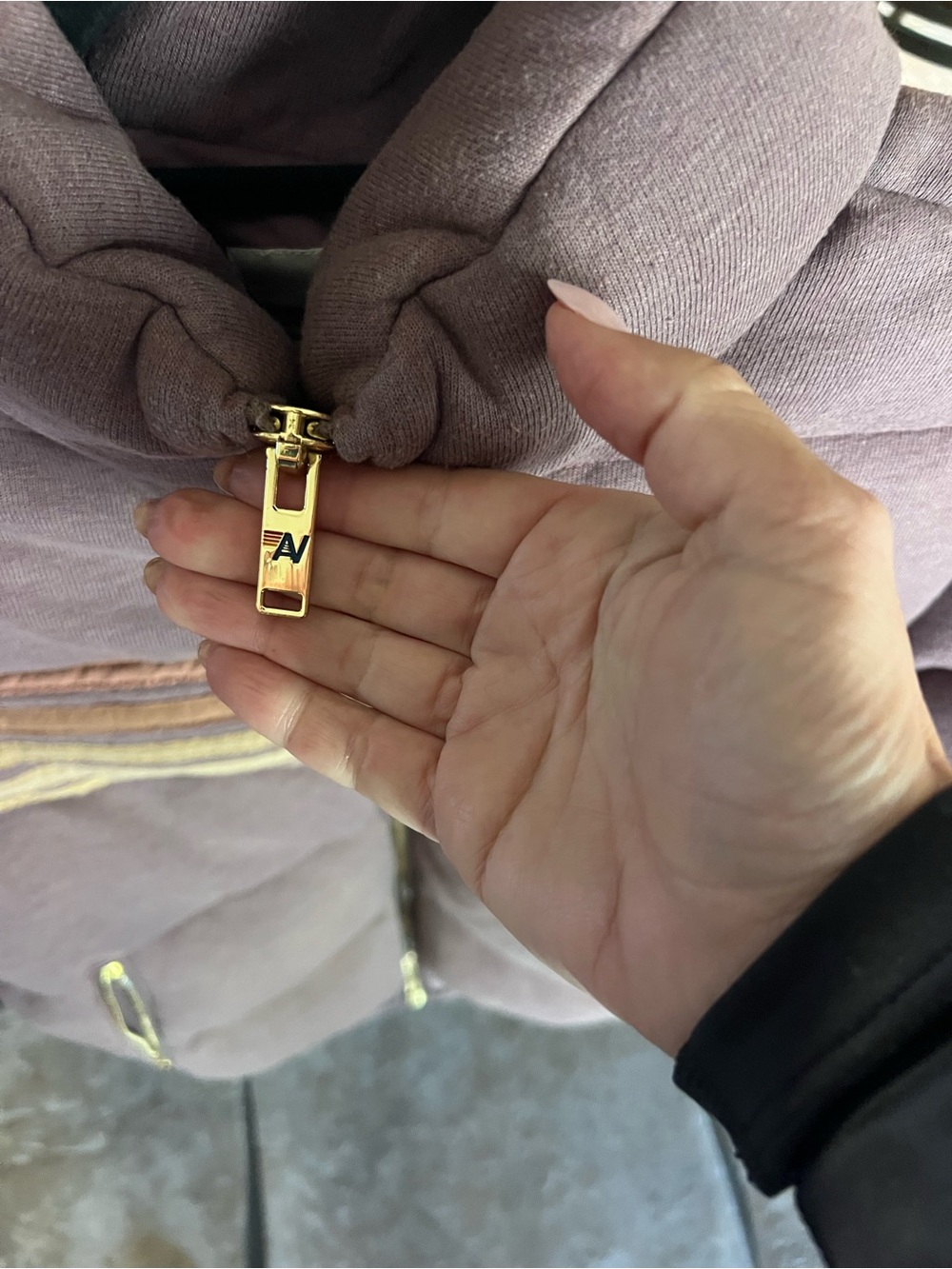 Aviator Nation Jacket -5 STRIPE FADED APRES - FADED MOCHA - Picture 5 of 6